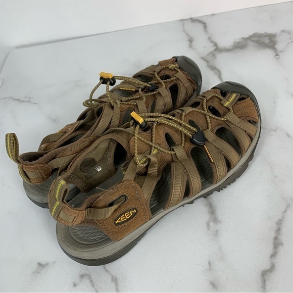 KEEN Brown Whisper Adjustable Outdoor Comfort Hiking Sandals 12